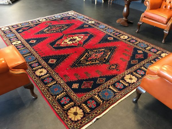 Türkischer Teppich Rot/Blau – Bild 5