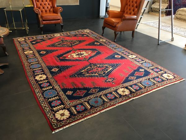 Türkischer Teppich Rot/Blau – Bild 7
