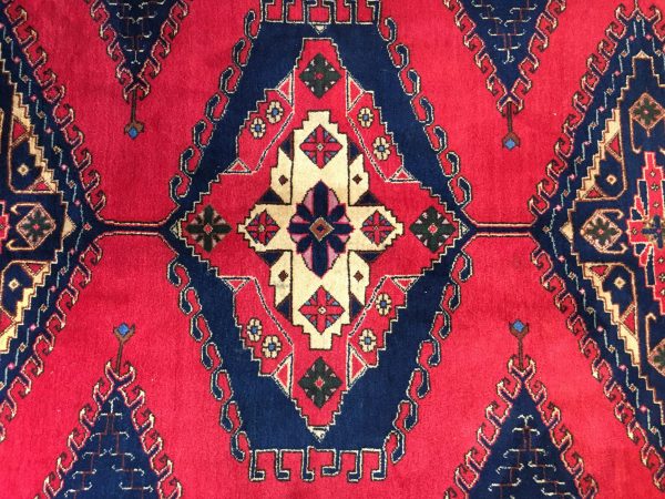 Türkischer Teppich Rot/Blau – Bild 2